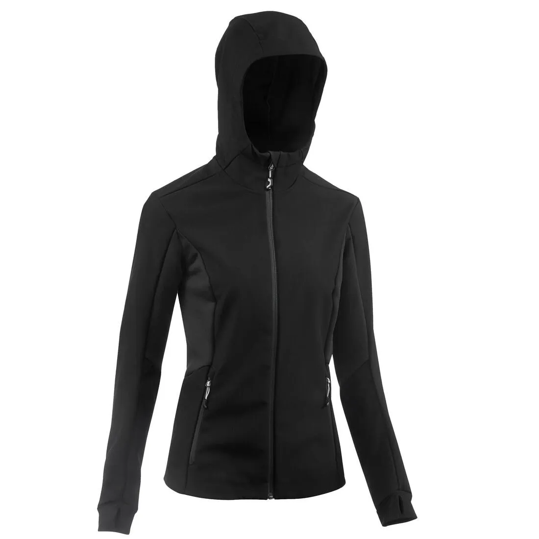 Women's Mountain Trekking Softshell TREK 500 WINDWARM - blue