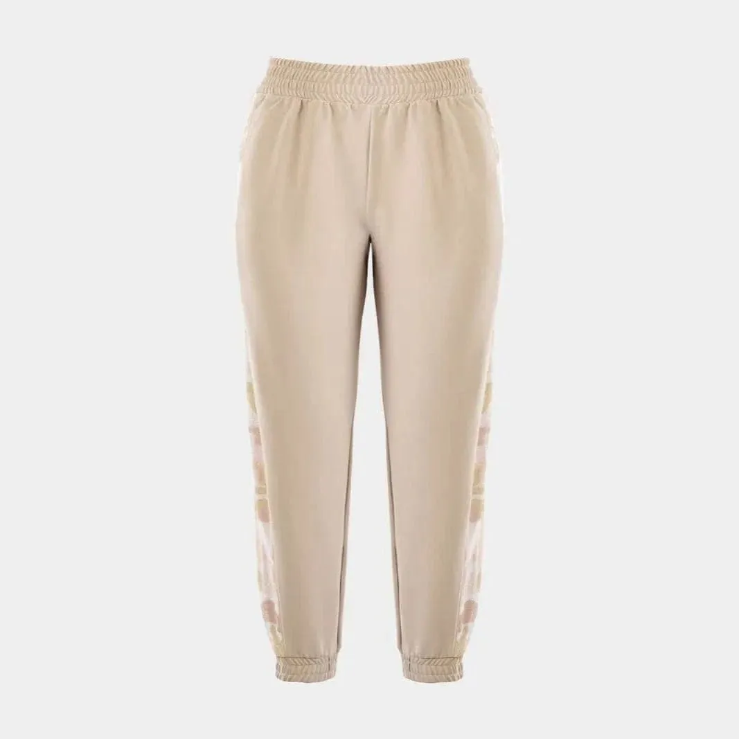 Women's Sissy Boy Beige Tracksuit With Side Inset Pants
