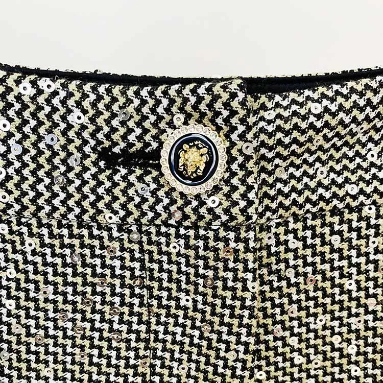 Women's Suit Trousers With Check Pattern Fashion Two PIeces Pansuits
