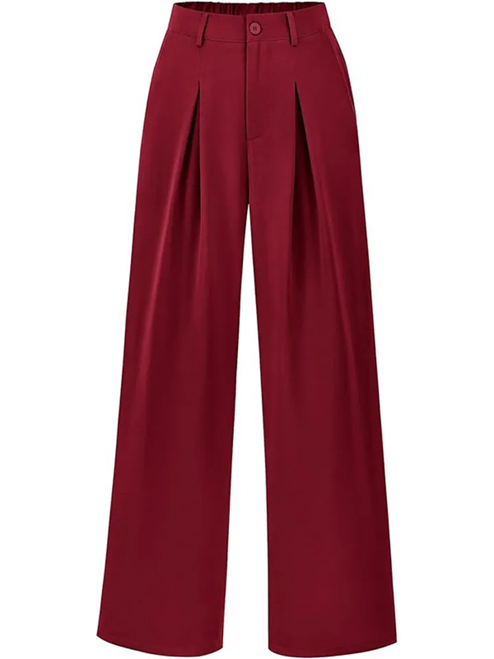Women's Temperament Fashion Solid Color Dress Pants