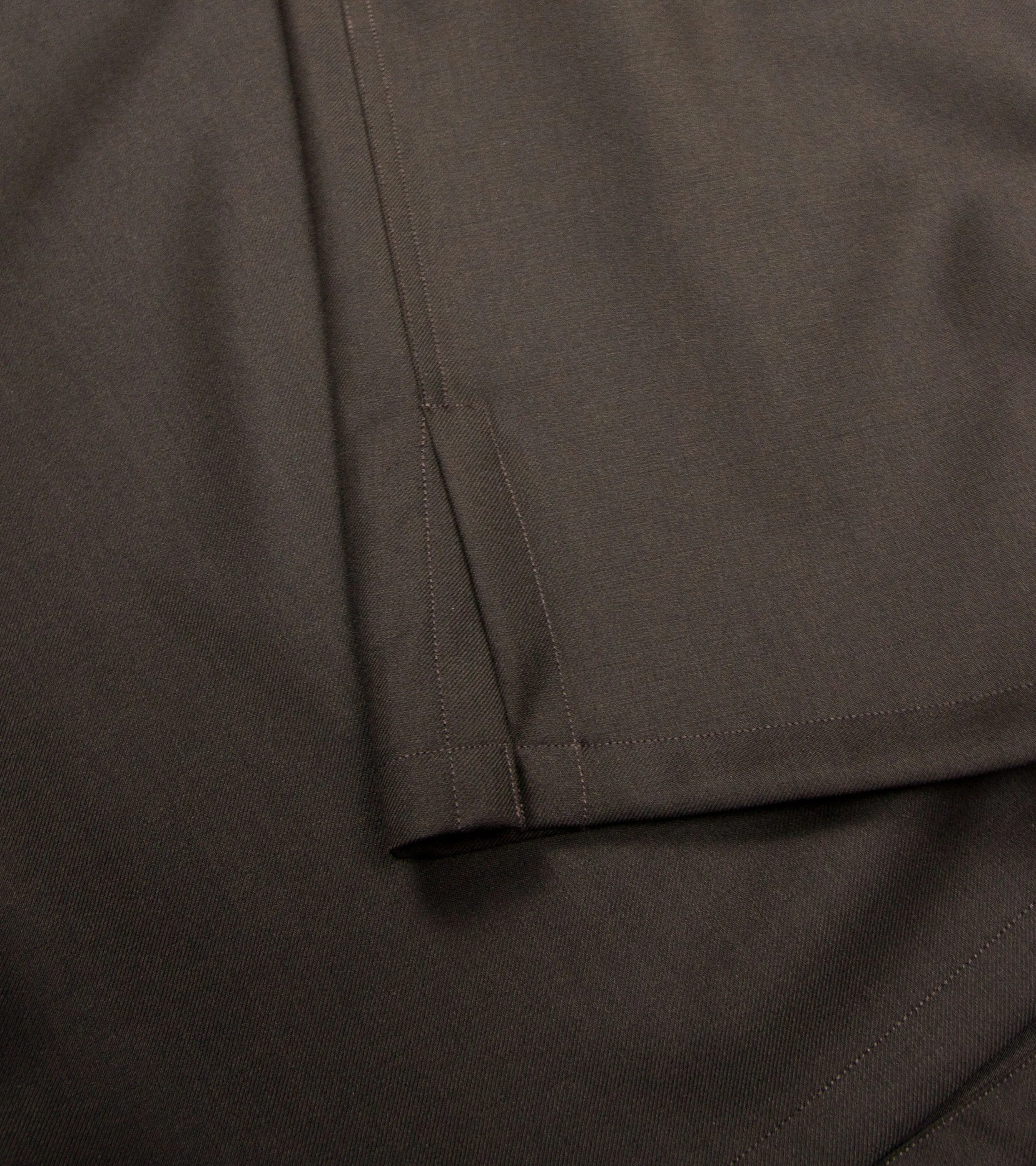 Wool Gabardine Shirt Brown