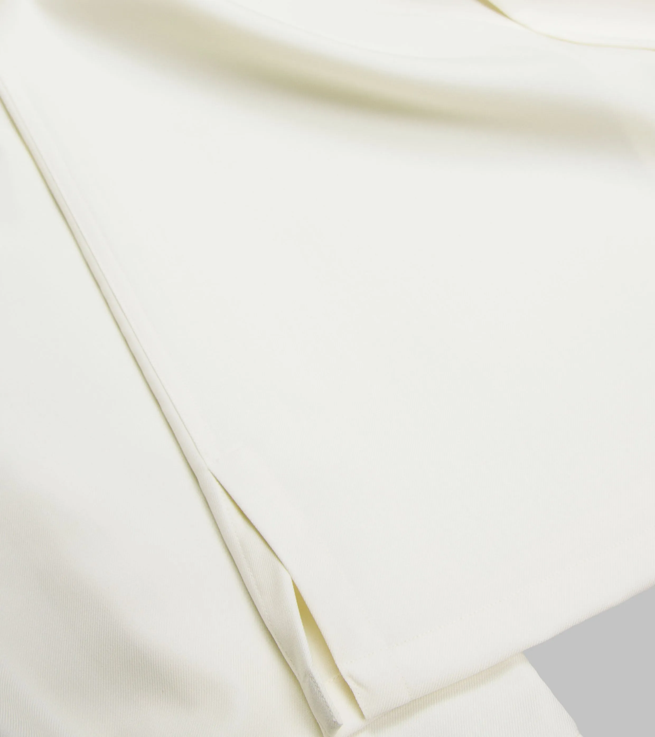 Wool Gabardine Shirt Cream