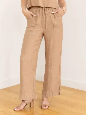 Woven Basic Full Length Pant