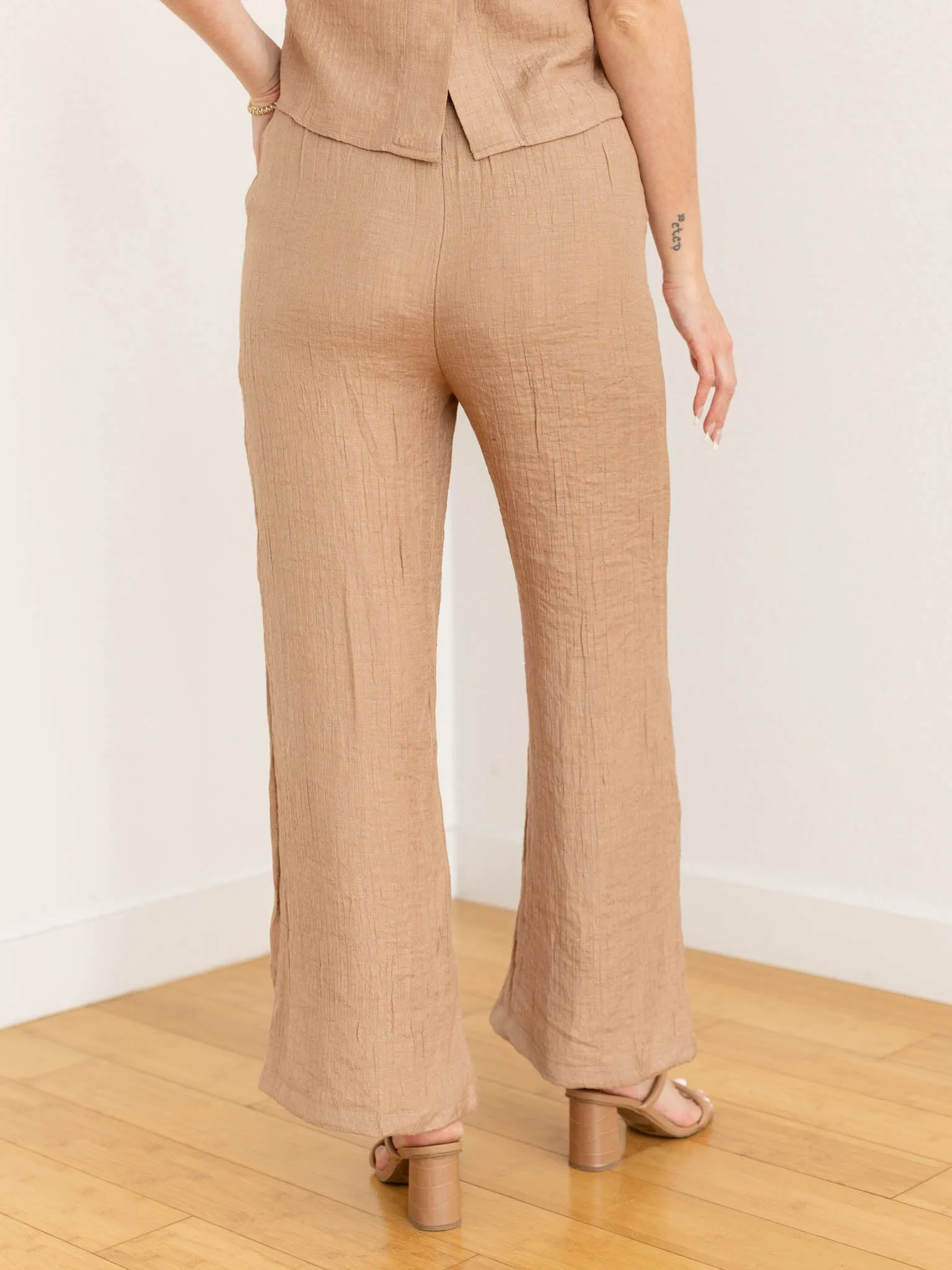 Woven Basic Full Length Pant