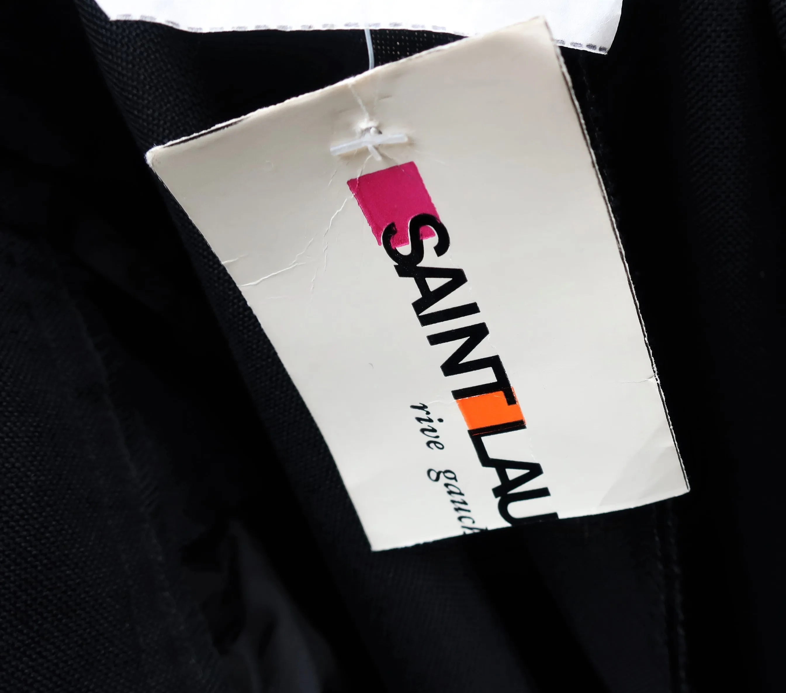 YSL Rive Gauche Black Smoking Pants
