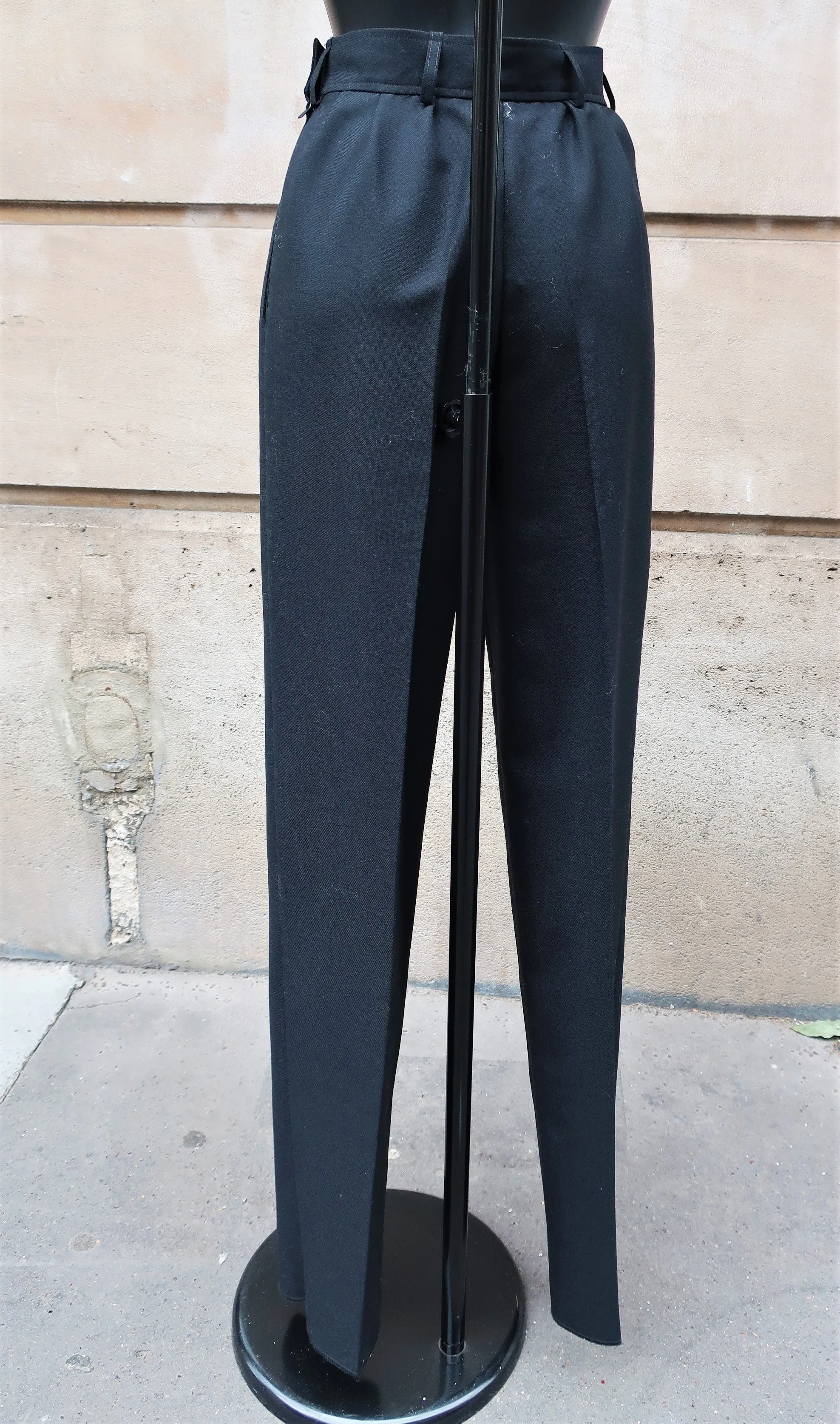 YSL Rive Gauche Black Smoking Pants