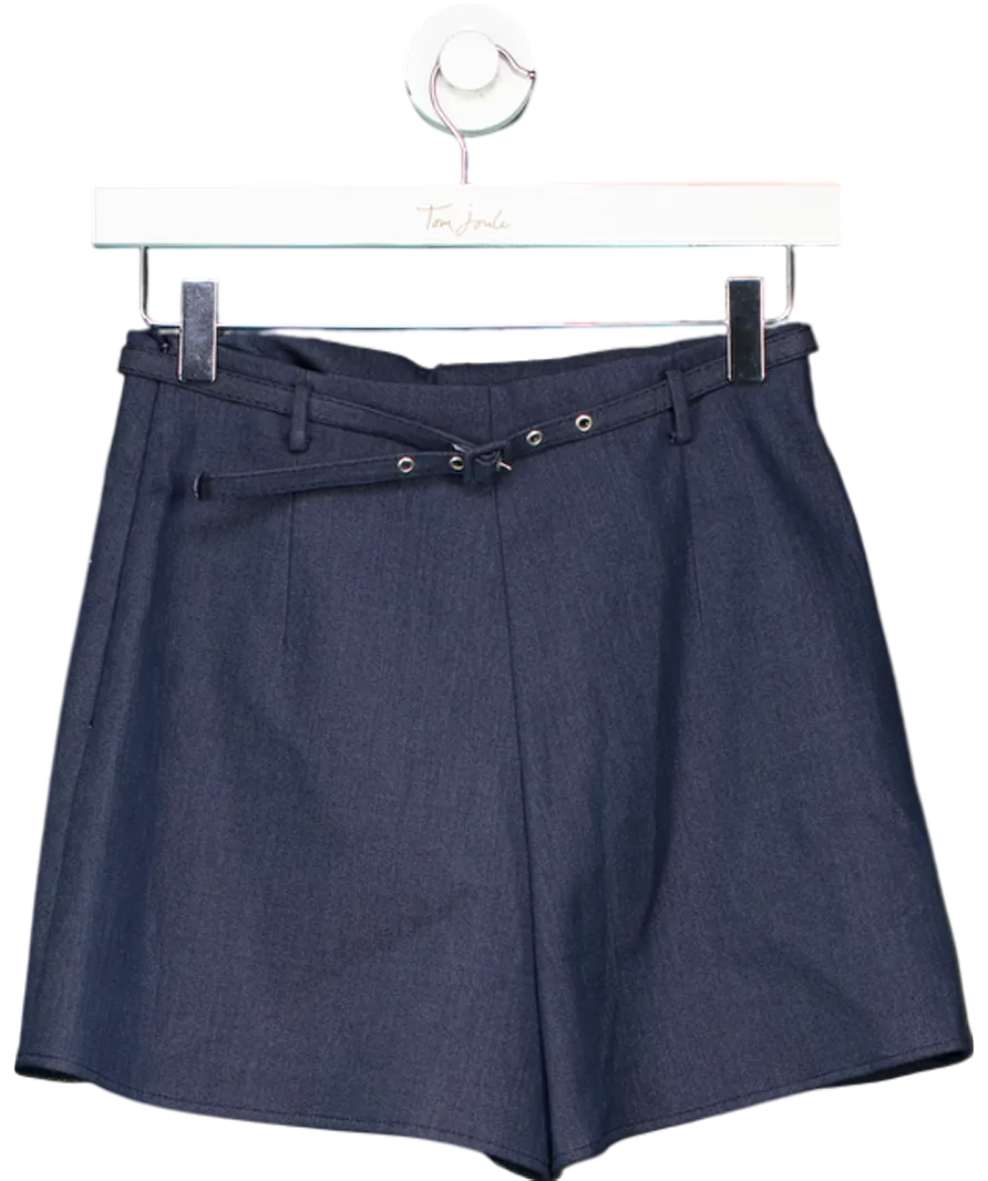 ZARA Blue Belted Skort UK XS